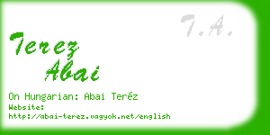 terez abai business card